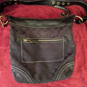 Coach Black Jacquard Logo